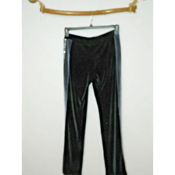 Dolce & Gabbana D&G Sweatpants Women Size Medium‎ Black Velour Rhinestones Y2K